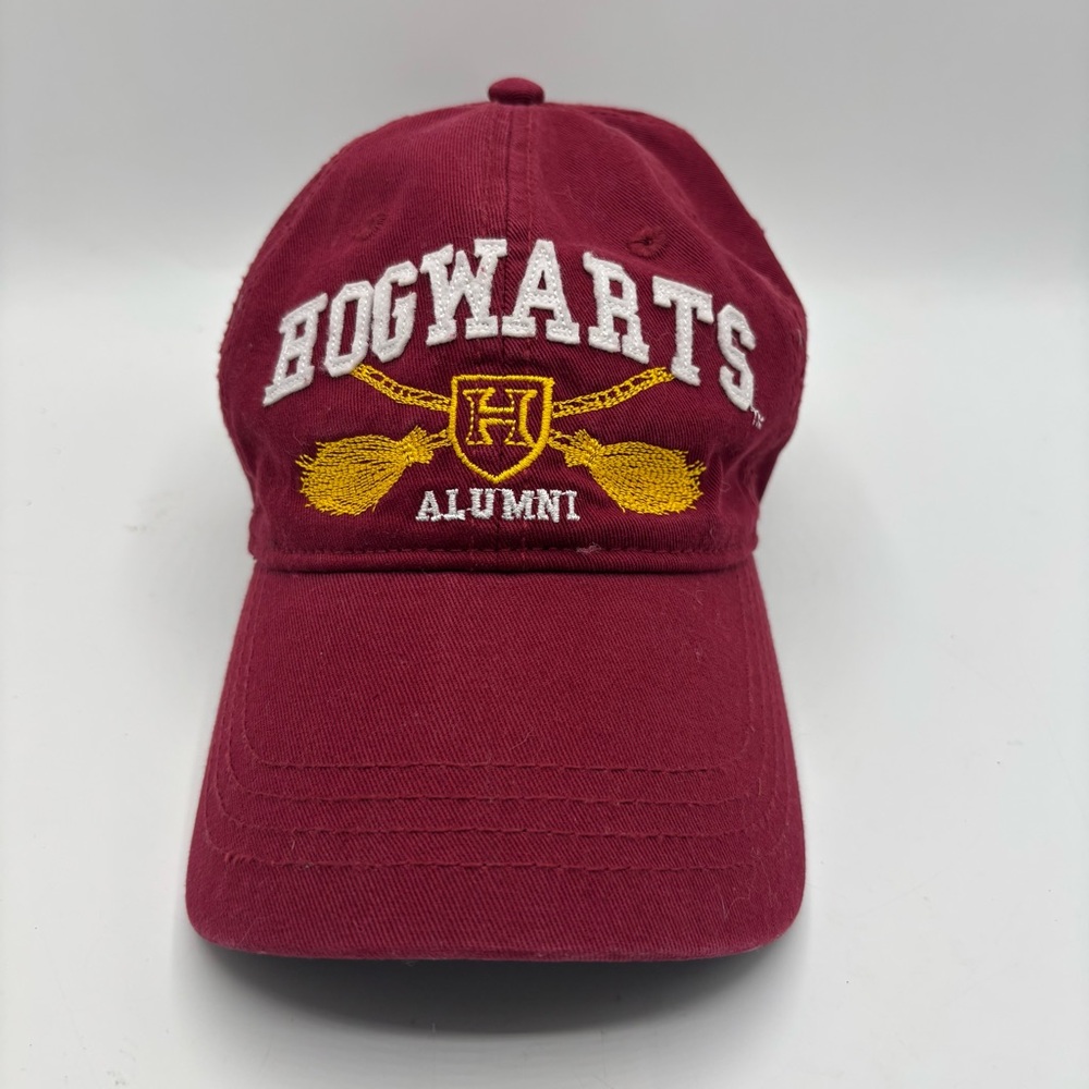 Warner Bros. Burgundy Hogwarts Alumni Logo Cap with White and Gold Embroidery